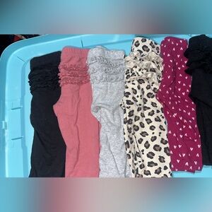 Stylish Leggings Set in Pink, Gray, Leopard, and Burgundy